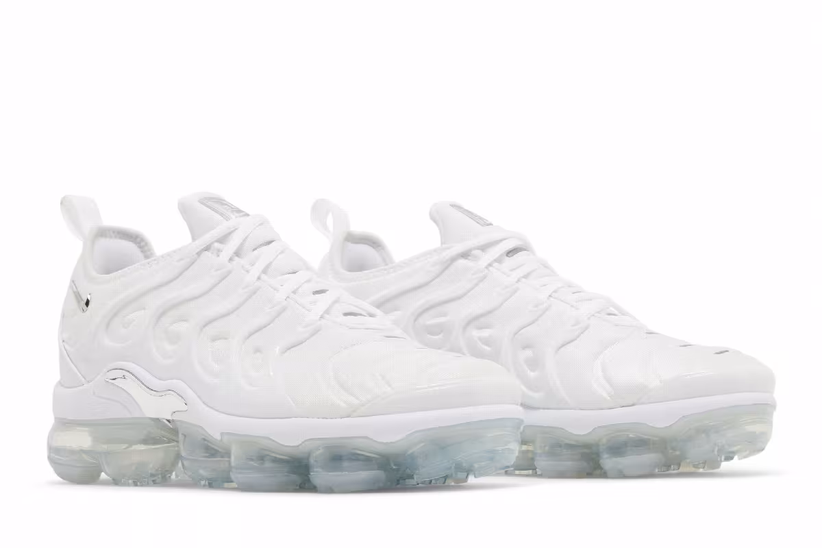 Nike Women's Air VaporMax Plus White Metallic Silver, view 9