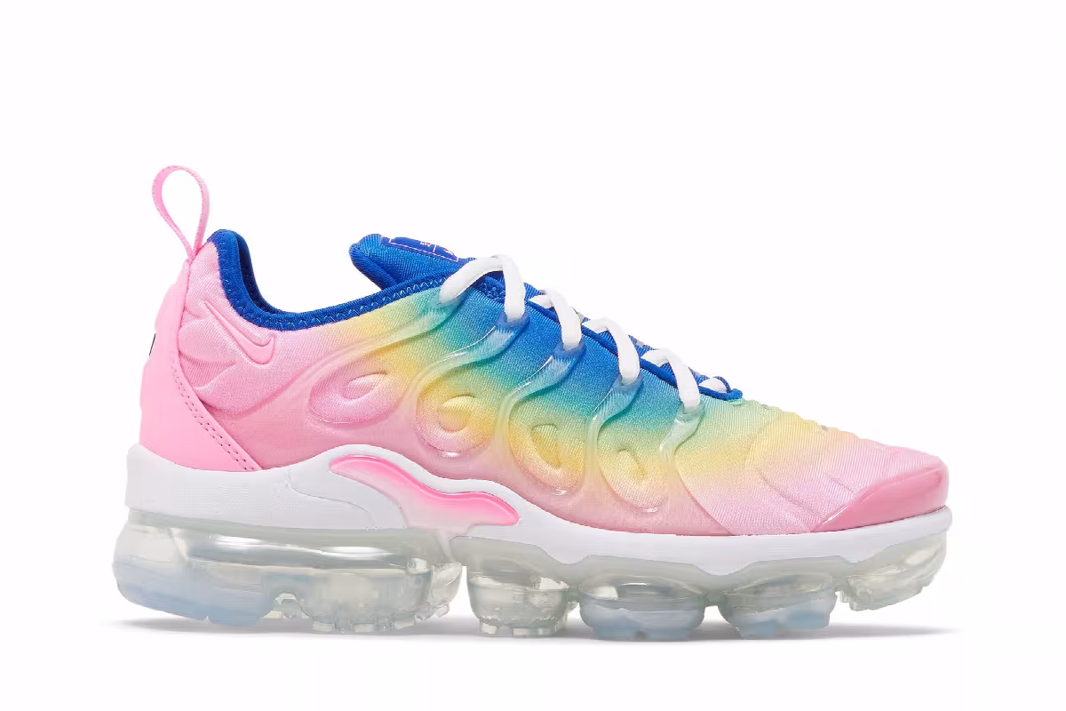 Nike Women's Air VaporMax Plus Cotton Candy Rainbow, view 2