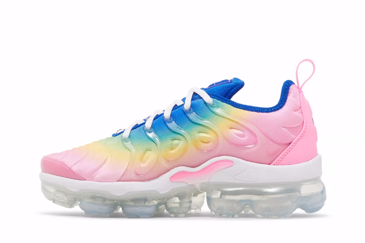 Nike Women's Air VaporMax Plus Cotton Candy Rainbow, view 4