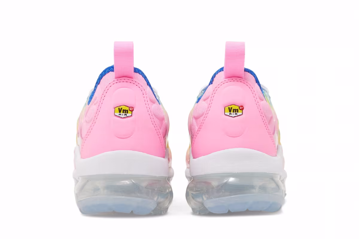 Nike Women's Air VaporMax Plus Cotton Candy Rainbow, view 7