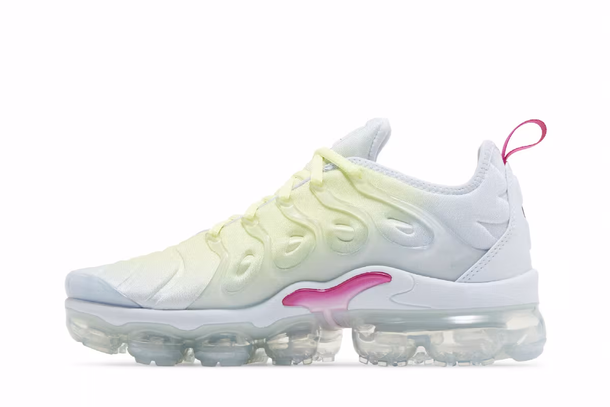 Nike Women's Air VaporMax Plus Blue Tint Lemon Twist, view 4