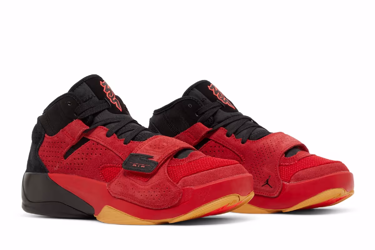 Air Jordan Zion 2 GS Red Suede Gum, view 9