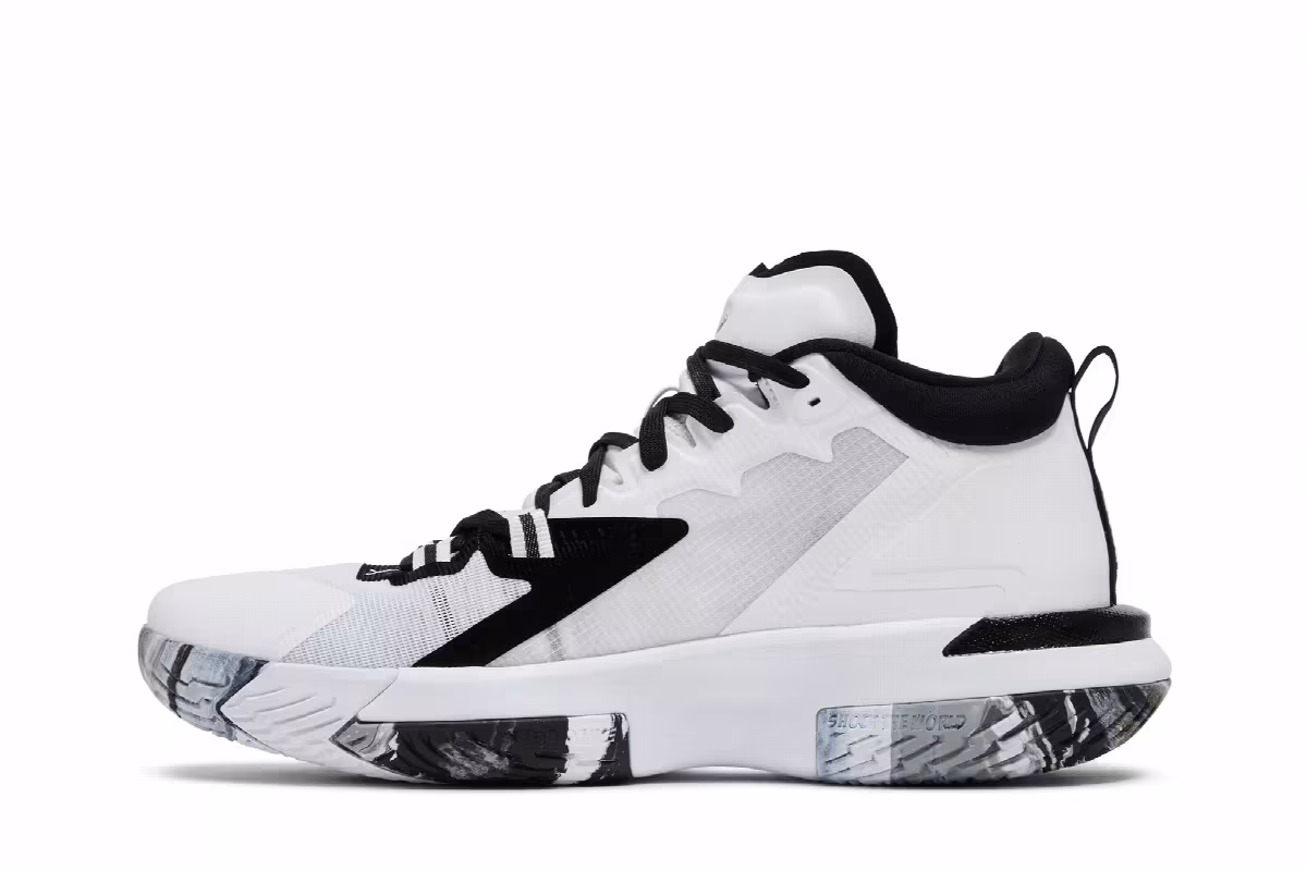 Air Jordan Zion 1 TB White Black, view 4