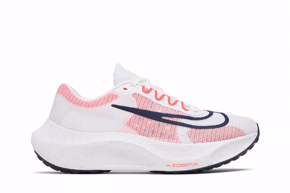 Nike Zoom Fly 5 White Bright Crimson, view 2