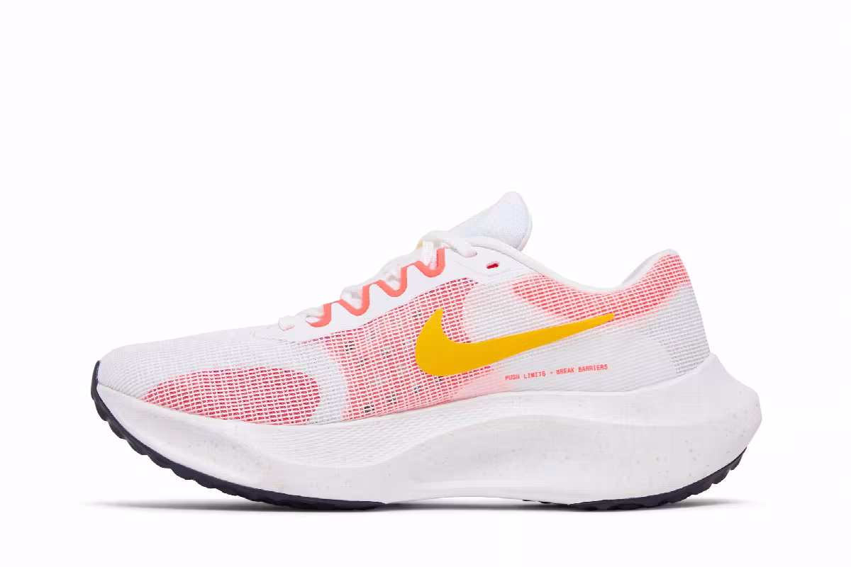Nike Zoom Fly 5 White Bright Crimson, view 4
