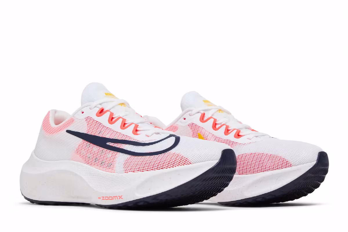 Nike Zoom Fly 5 White Bright Crimson, view 9