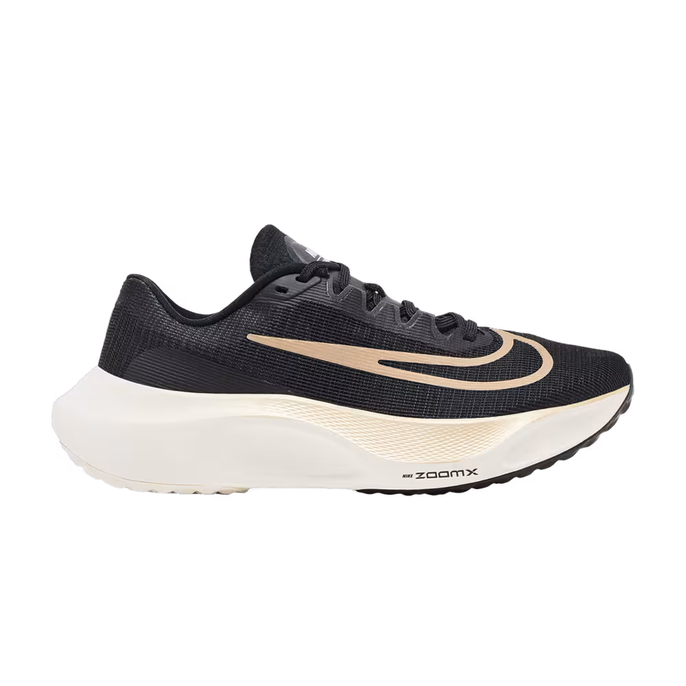 Nike Zoom Fly 5 Black Metallic Gold Grain