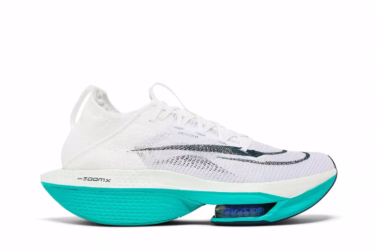 Nike Air Zoom Alphafly NEXT% 2 White Clear Jade, view 2