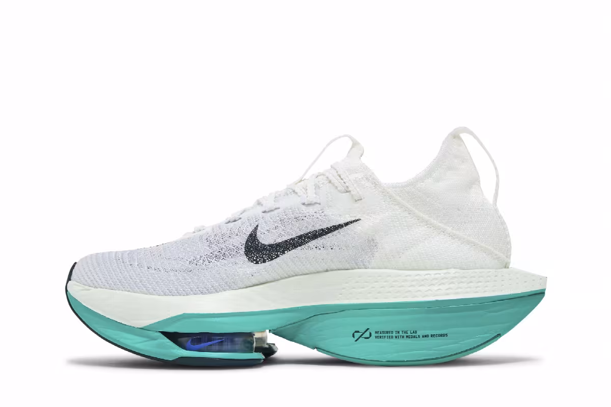 Nike Women's Air Zoom Alphafly NEXT% 2 White Deep Jungle, view 4