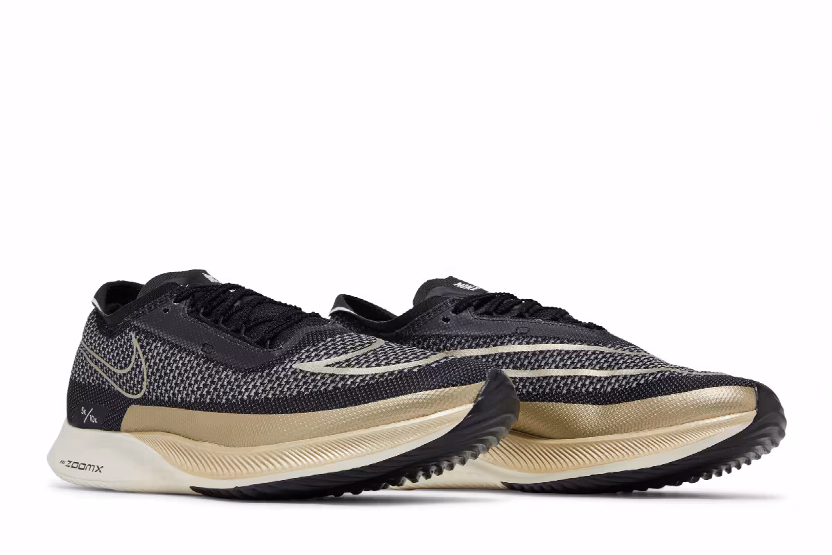 Nike ZoomX Streakfly Black Metallic Gold Grain, view 9