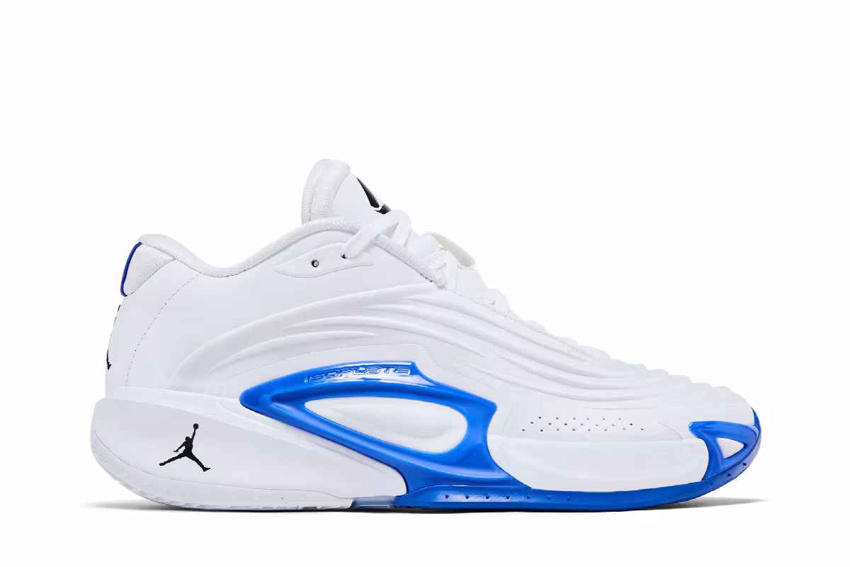 Air Jordan Luka 3 TB White Black Hyper Royal, view 2