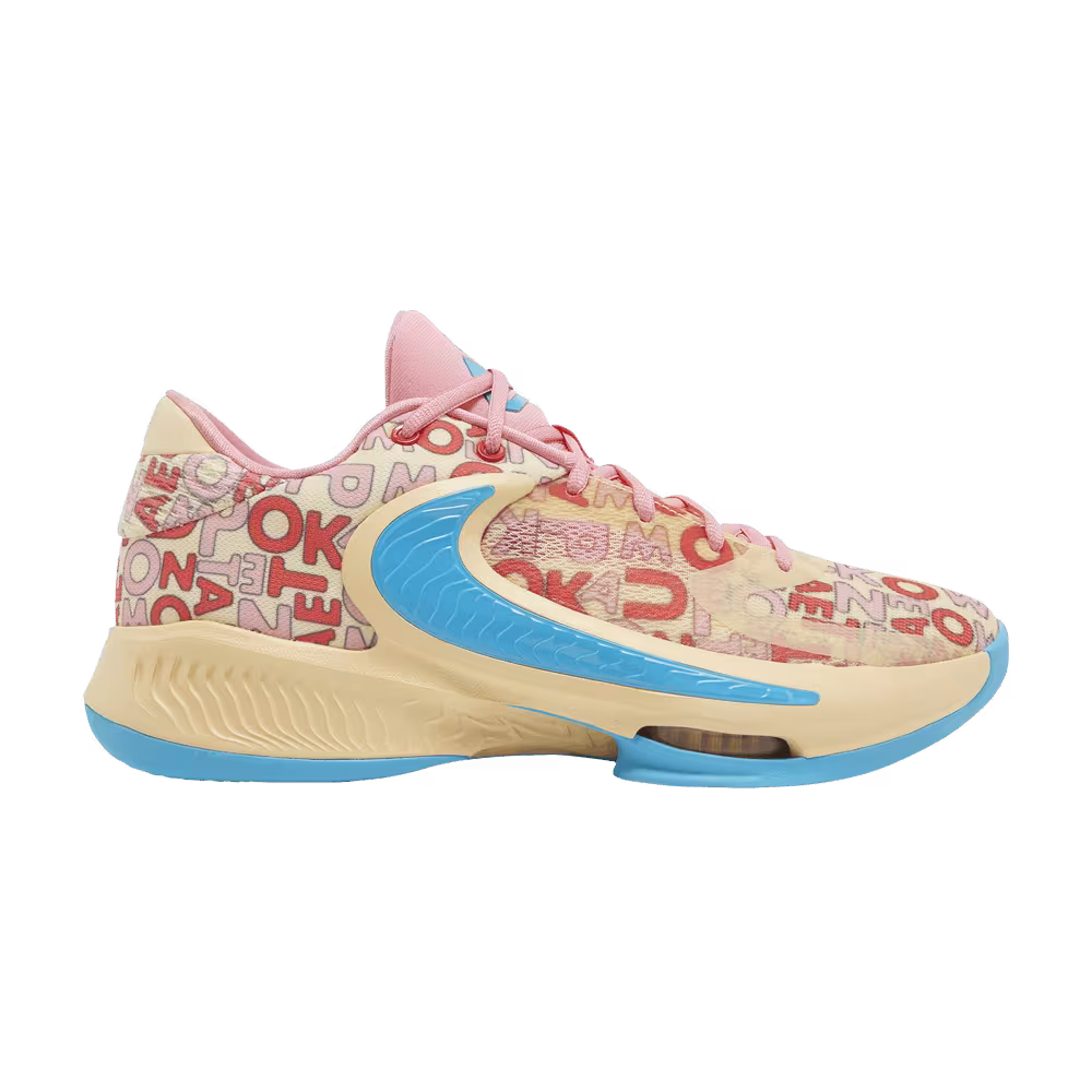 Nike Zoom Freak 4 Letter Bros - Coral
