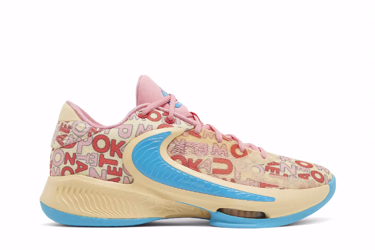Nike Zoom Freak 4 Letter Bros - Coral, view 2