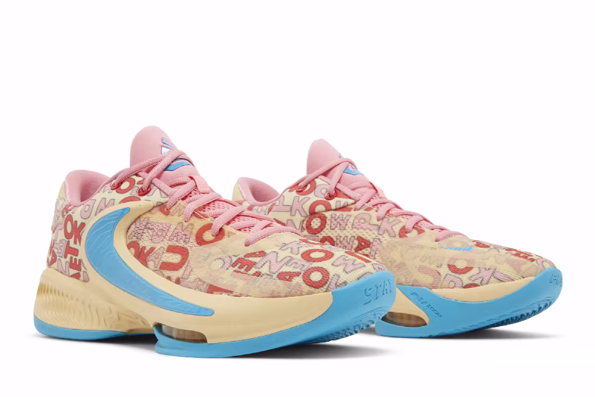 Nike Zoom Freak 4 Letter Bros - Coral, view 9