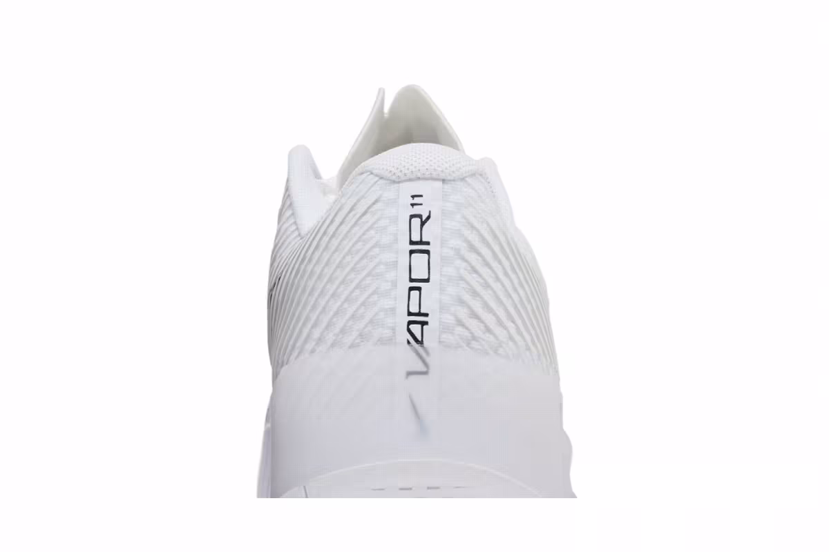 NikeCourt Air Zoom Vapor 11 HC White Black, view 8
