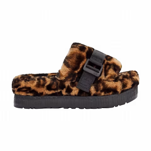 UGG Wmns Fluffita Panther Print Slide 'Brown'