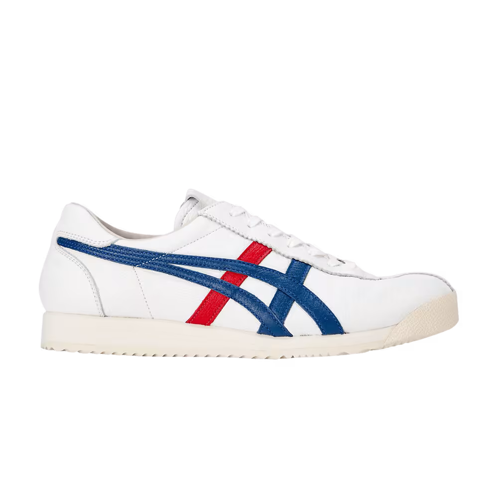 Onitsuka Tiger Women's Tiger Corsair Deluxe White Deluxe Blue