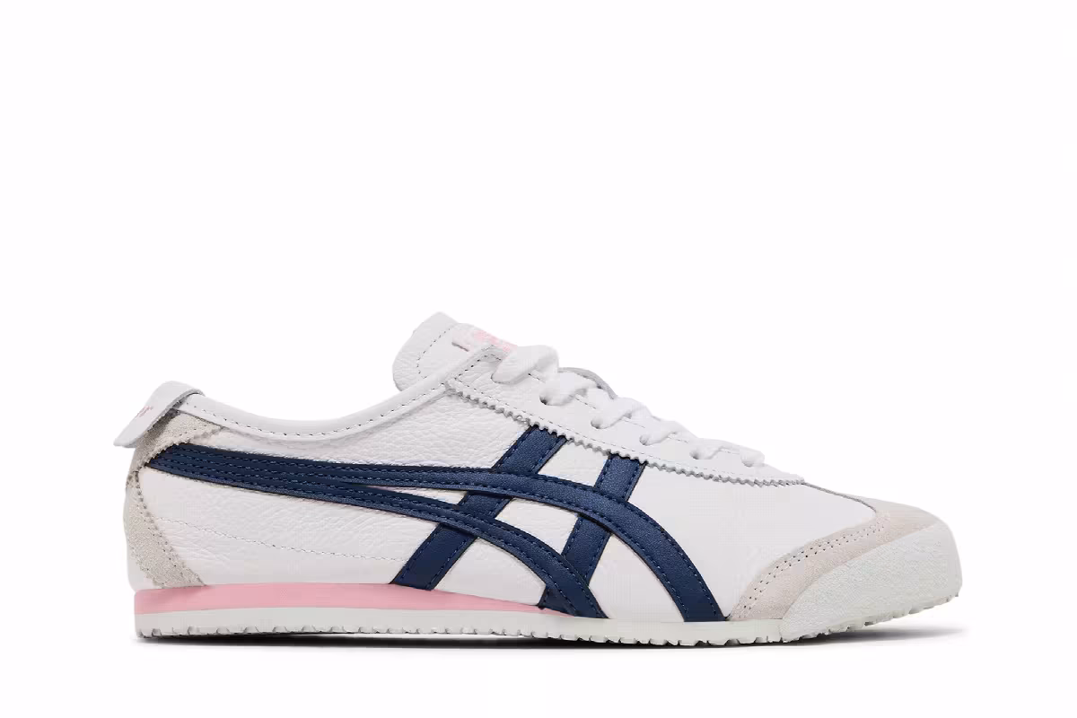 Onitsuka Tiger Women's Mexico 66 White Independence Blue, view 2
