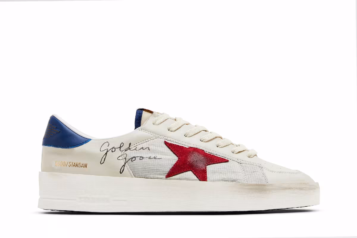 Golden Goose Stardan White Blue Red, view 2