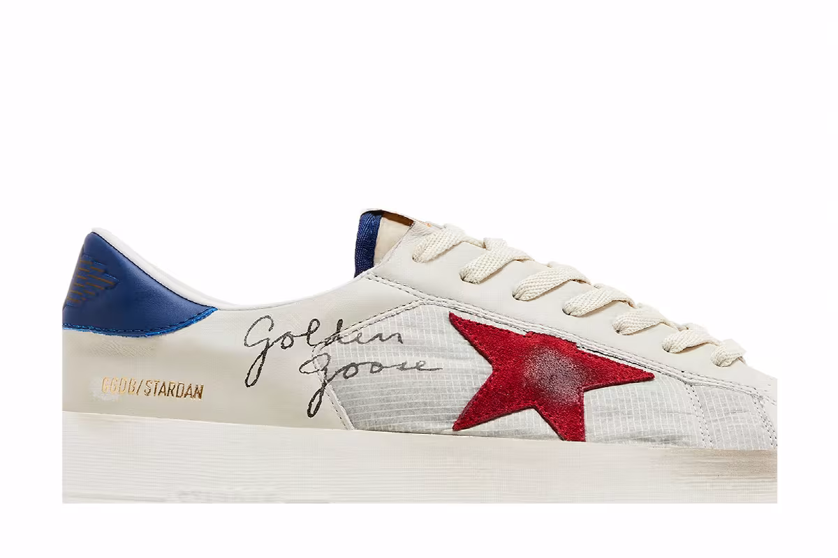 Golden Goose Stardan White Blue Red, view 3