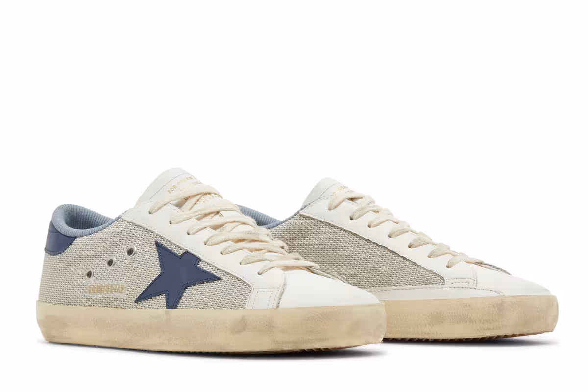 Golden Goose Superstar Light Silver Blue, view 9