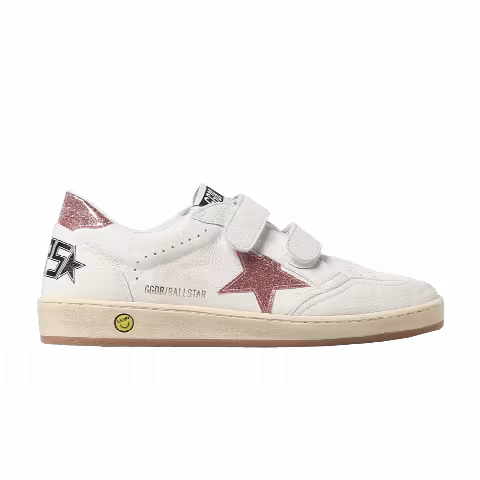 Golden Goose Ball Star Strap Kids 'White Peach'
