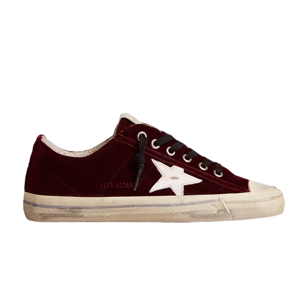Golden Goose Women's V-Star LTD Burgundy Velvet