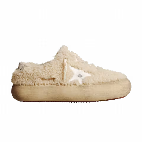 Golden Goose Wmns Space Star 'Beige Shearling'