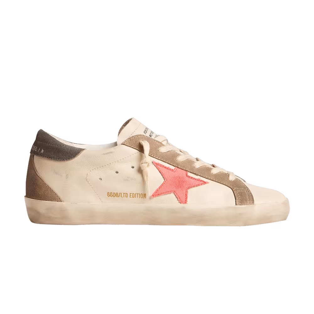 Golden Goose Women's Superstar LTD White Salmon Pink