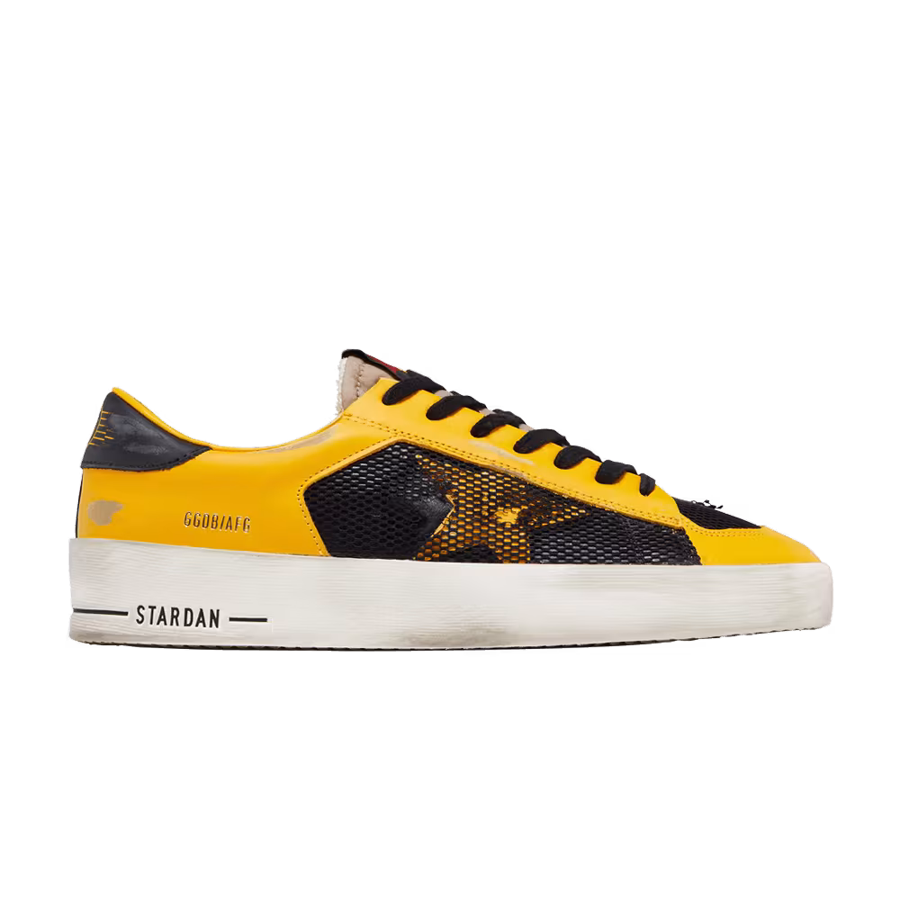 Golden Goose Stardan Net Stars Yellow Black