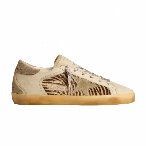 Golden Goose Wmns Superstar 'Zebra Print'
