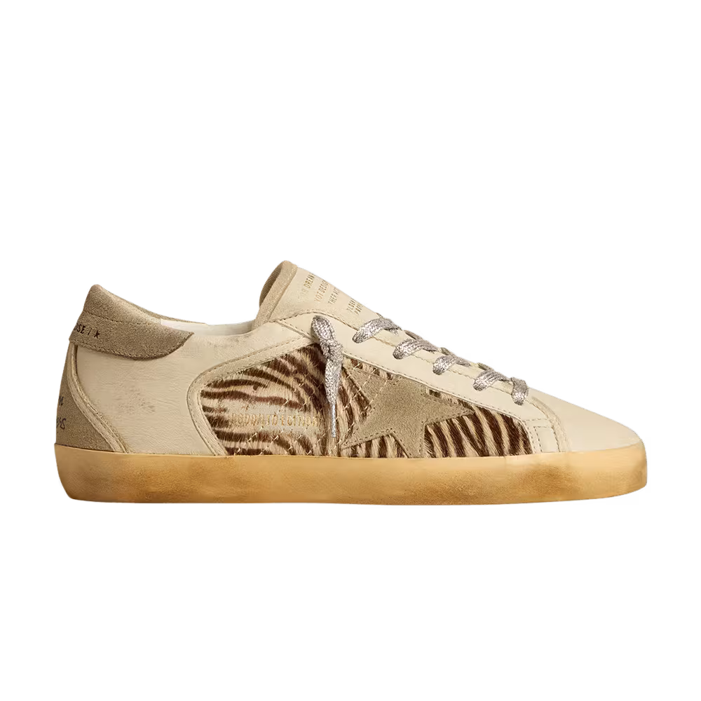 Golden Goose Women's Superstar Zebra Print