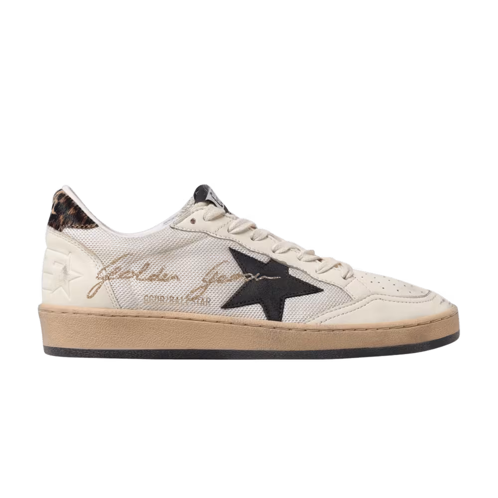 Golden Goose Women's Ball Star Beige Cream Leopard