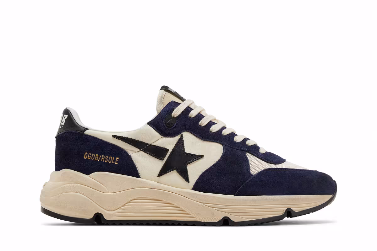 Golden Goose Running Sole Blue White, view 2