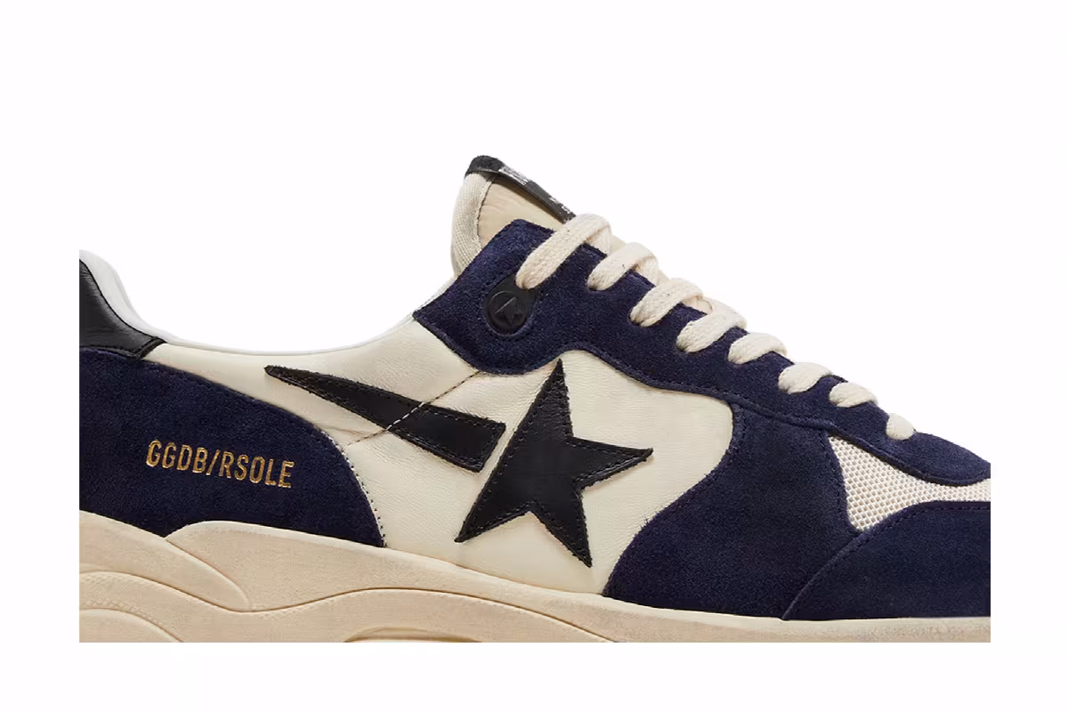 Golden Goose Running Sole Blue White, view 3