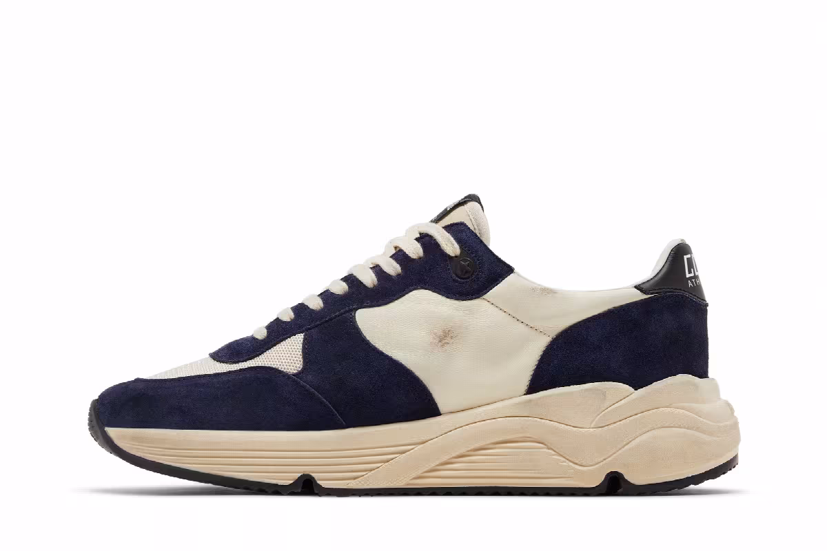 Golden Goose Running Sole Blue White, view 4