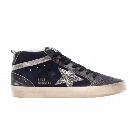 Golden Goose Wmns Mid Star 'Medieval Blue Silver Glitter'