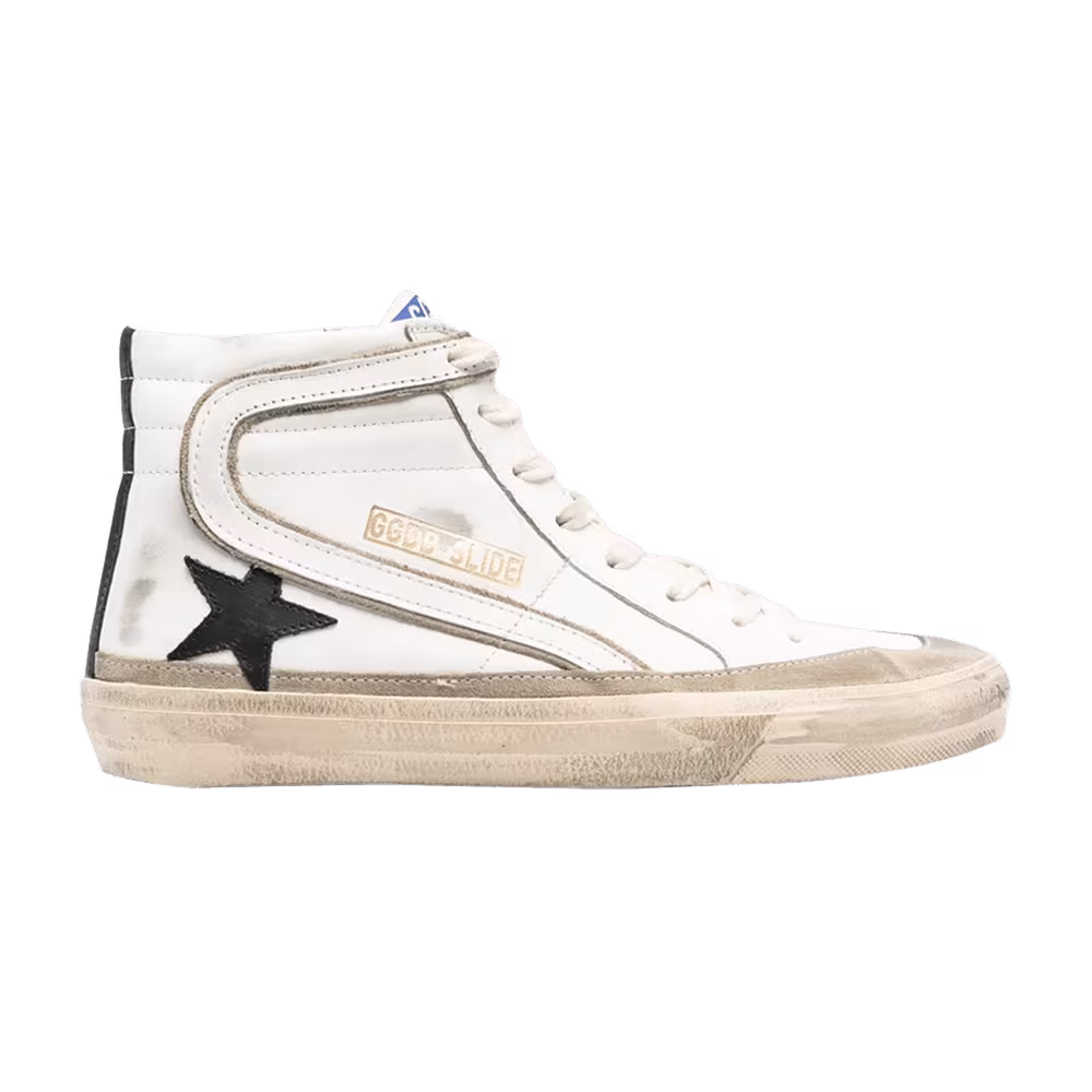 Golden Goose Women's Slide Sneaker White Yellow Black