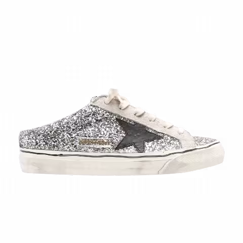 Golden Goose Wmns Superstar Sabot 'Silver Ice Black'