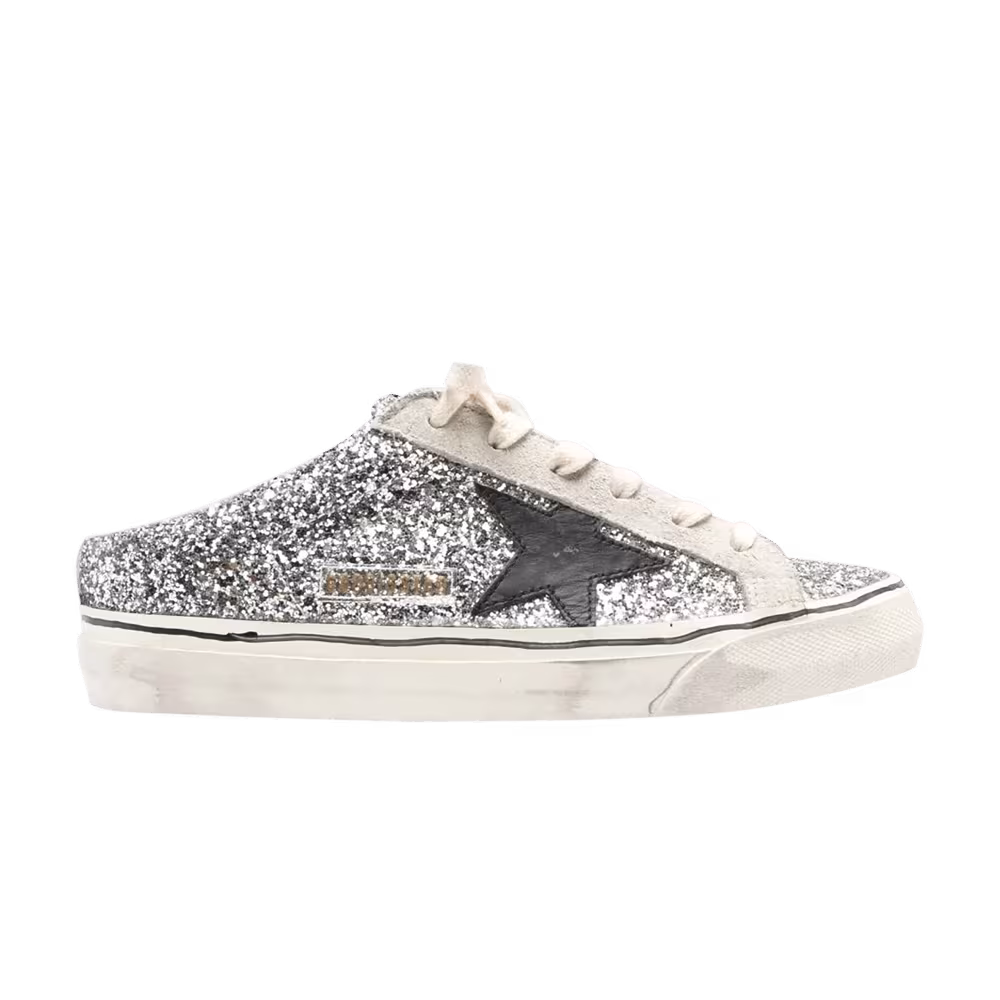 Golden Goose Women's Superstar Sabot Silver Ice Black