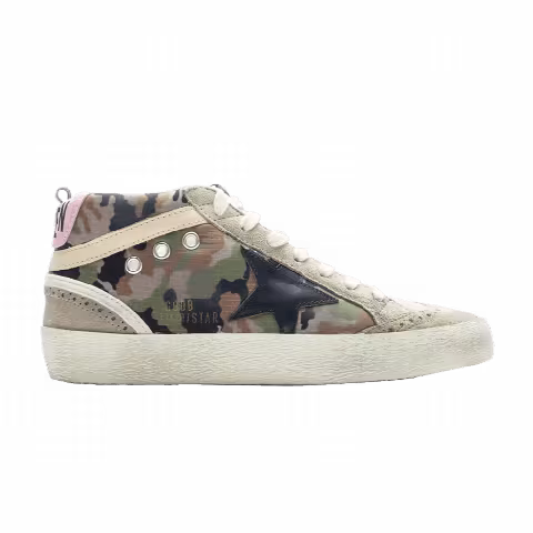 Golden Goose Wmns Mid Star 'Green Camouflage'