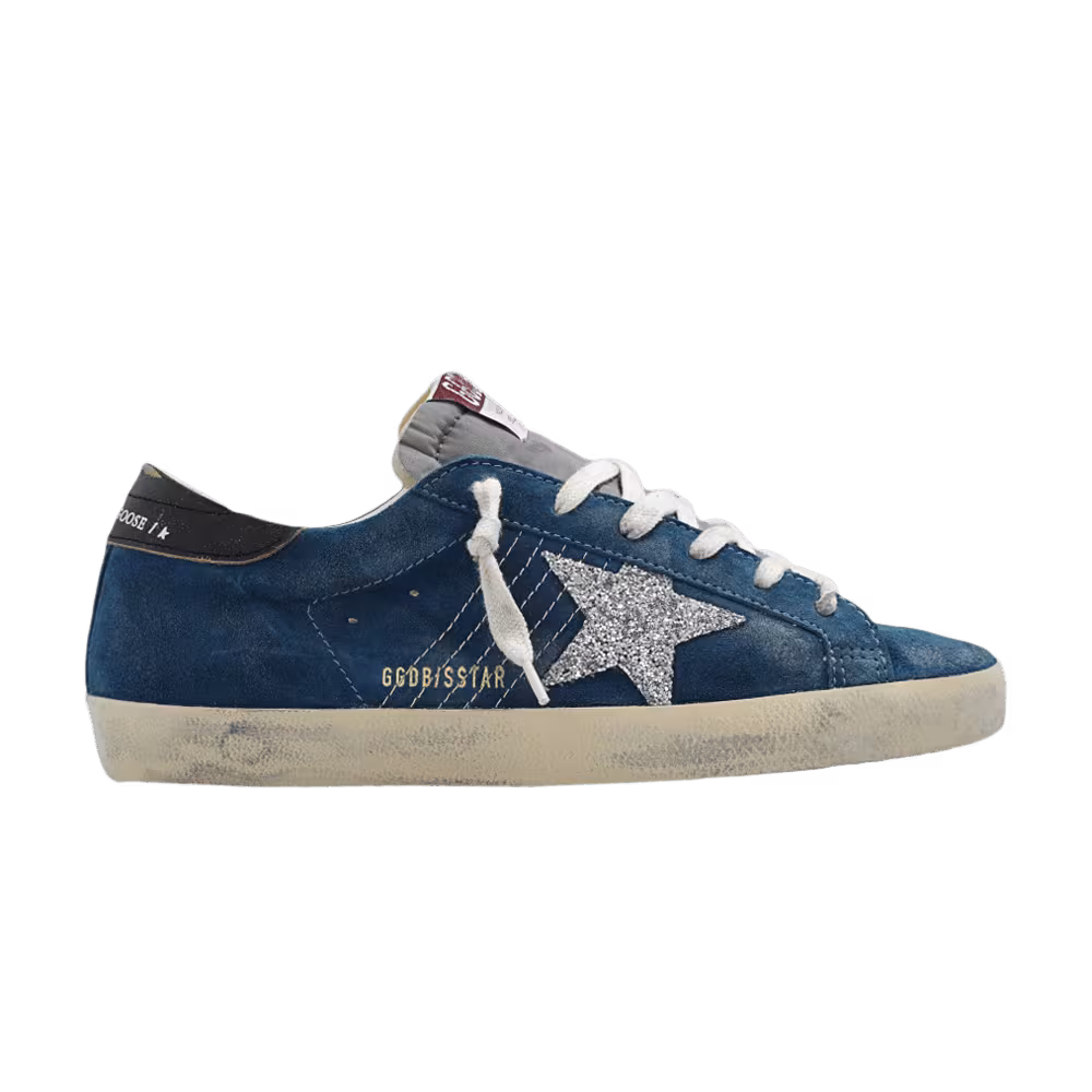 Golden Goose Women's Superstar Dark Blue Glitter