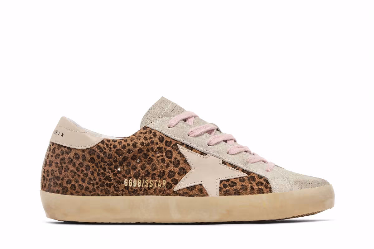 Golden Goose Women's Superstar Leopard Warm Sand, view 2