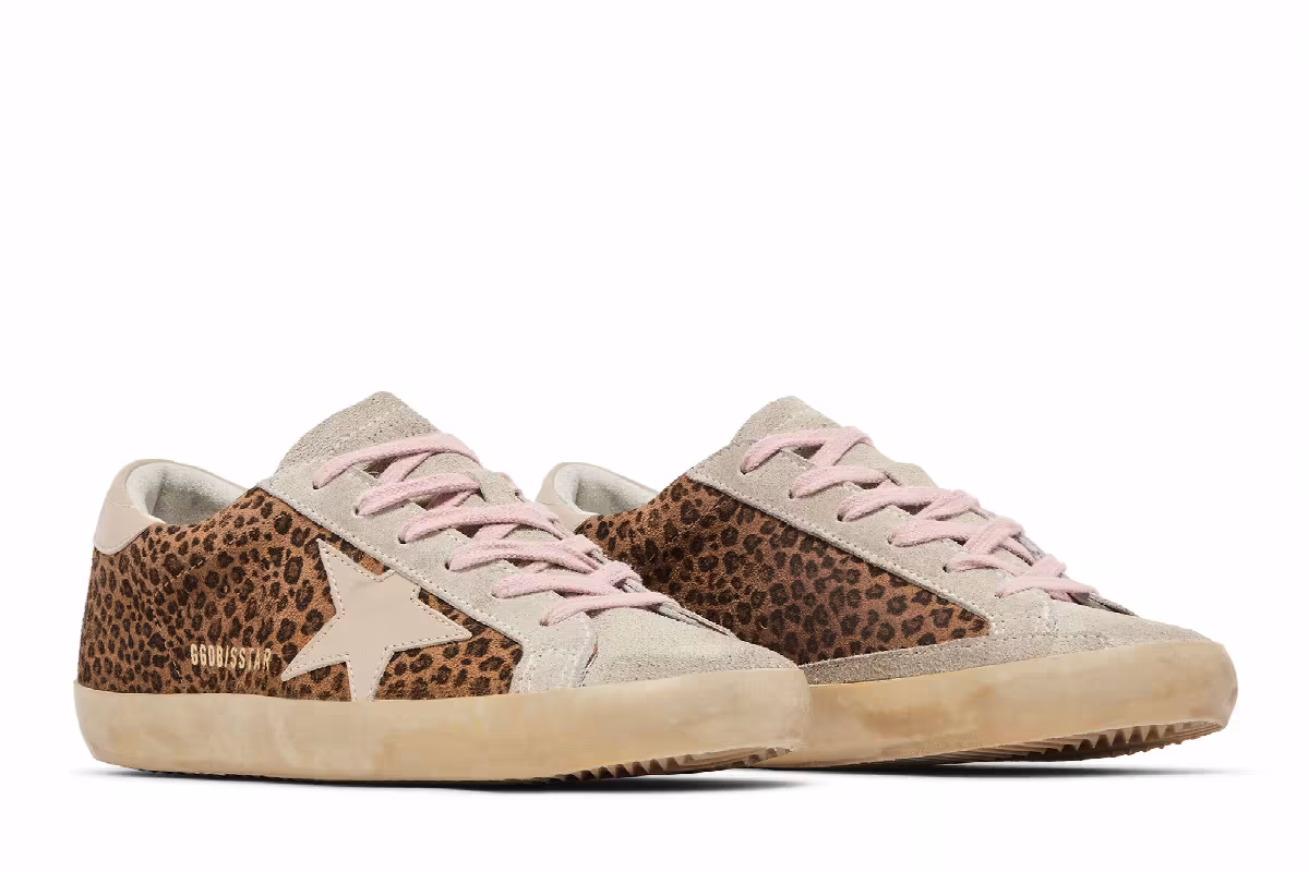 Golden Goose Women's Superstar Leopard Warm Sand, view 9