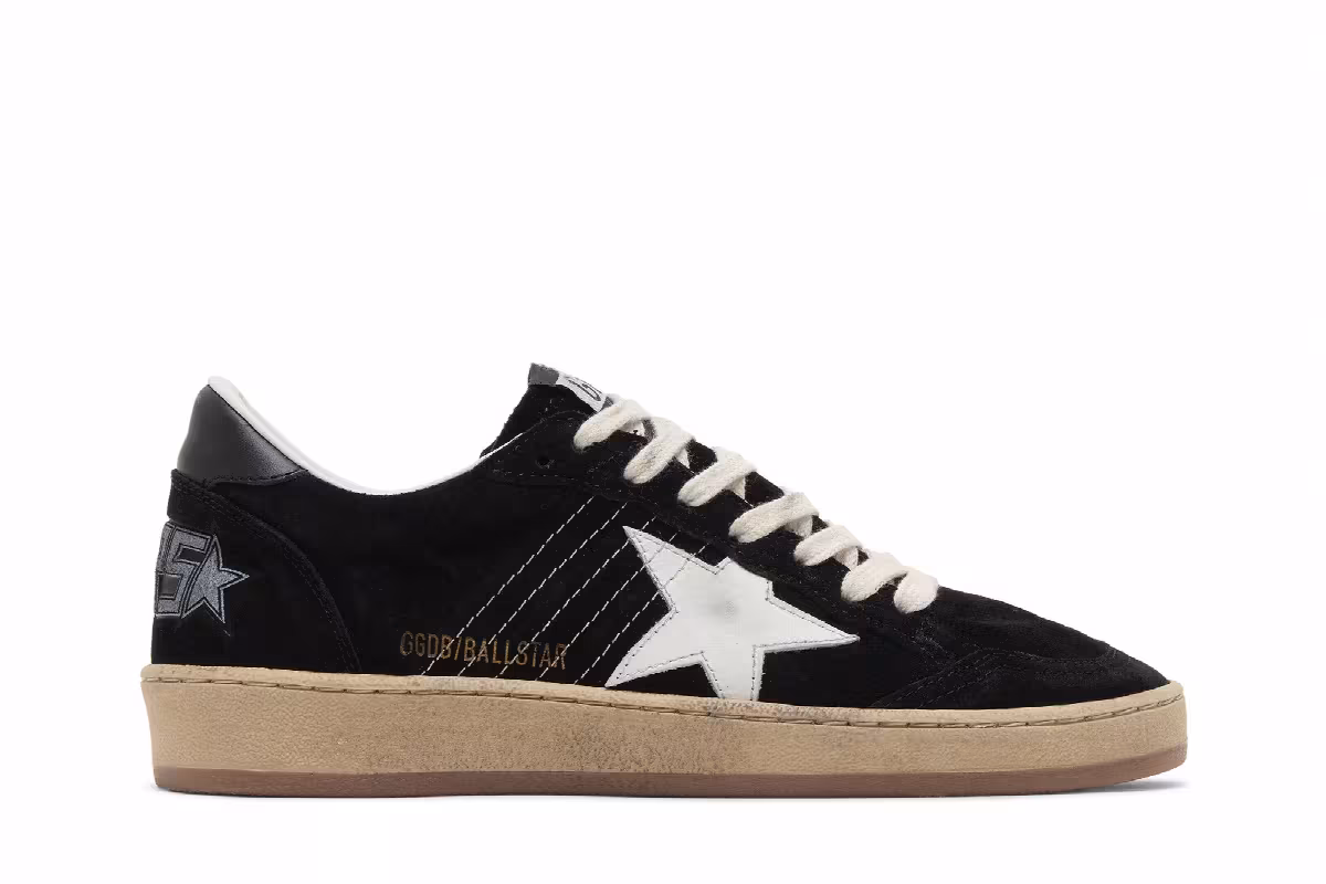 Golden Goose Women's Ball Star Black White, view 2