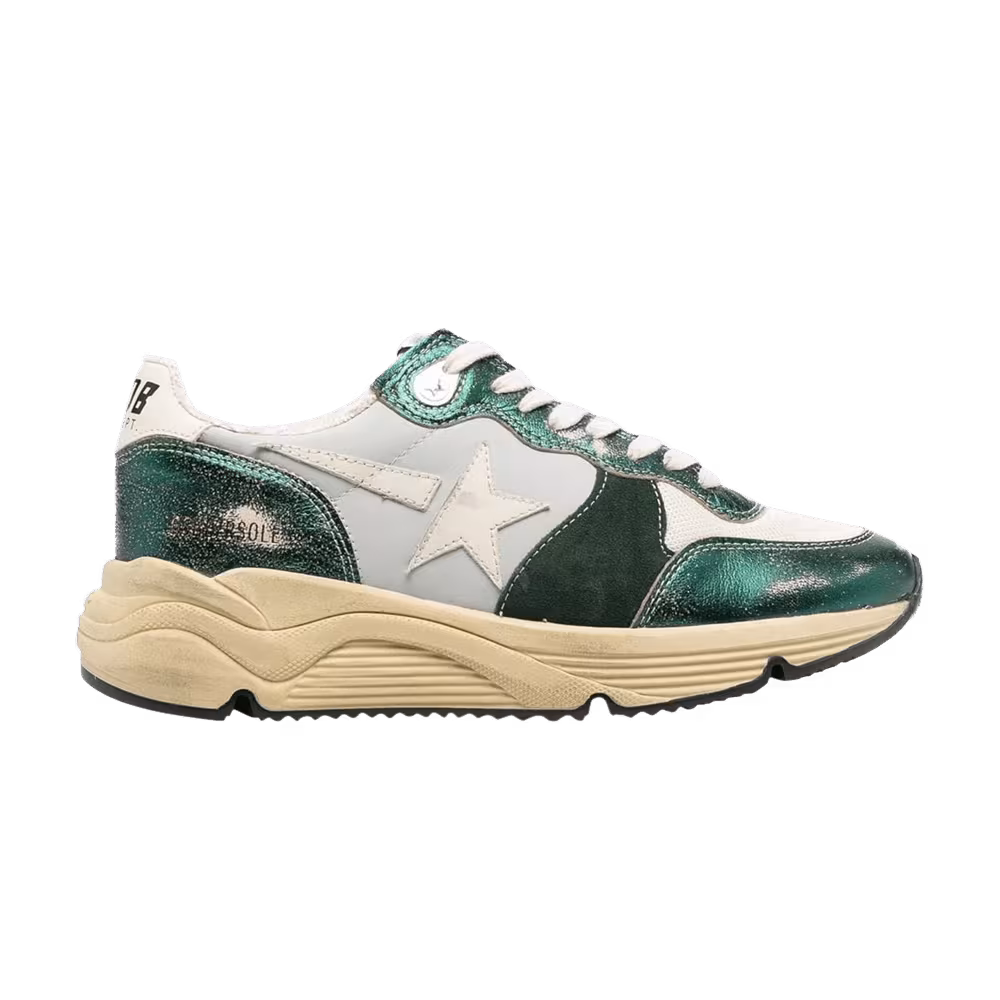 Golden Goose Women's Running Sole Metallic Green