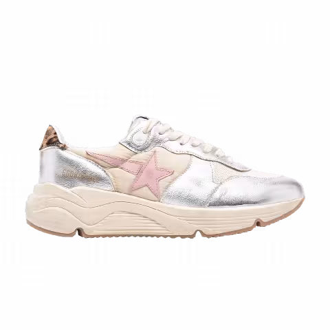 Golden Goose Wmns Running Sole 'Beige Silver Leopard'