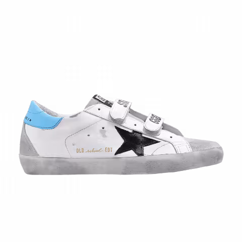 Golden Goose Wmns Old School Touch-Strap 'White Ice'