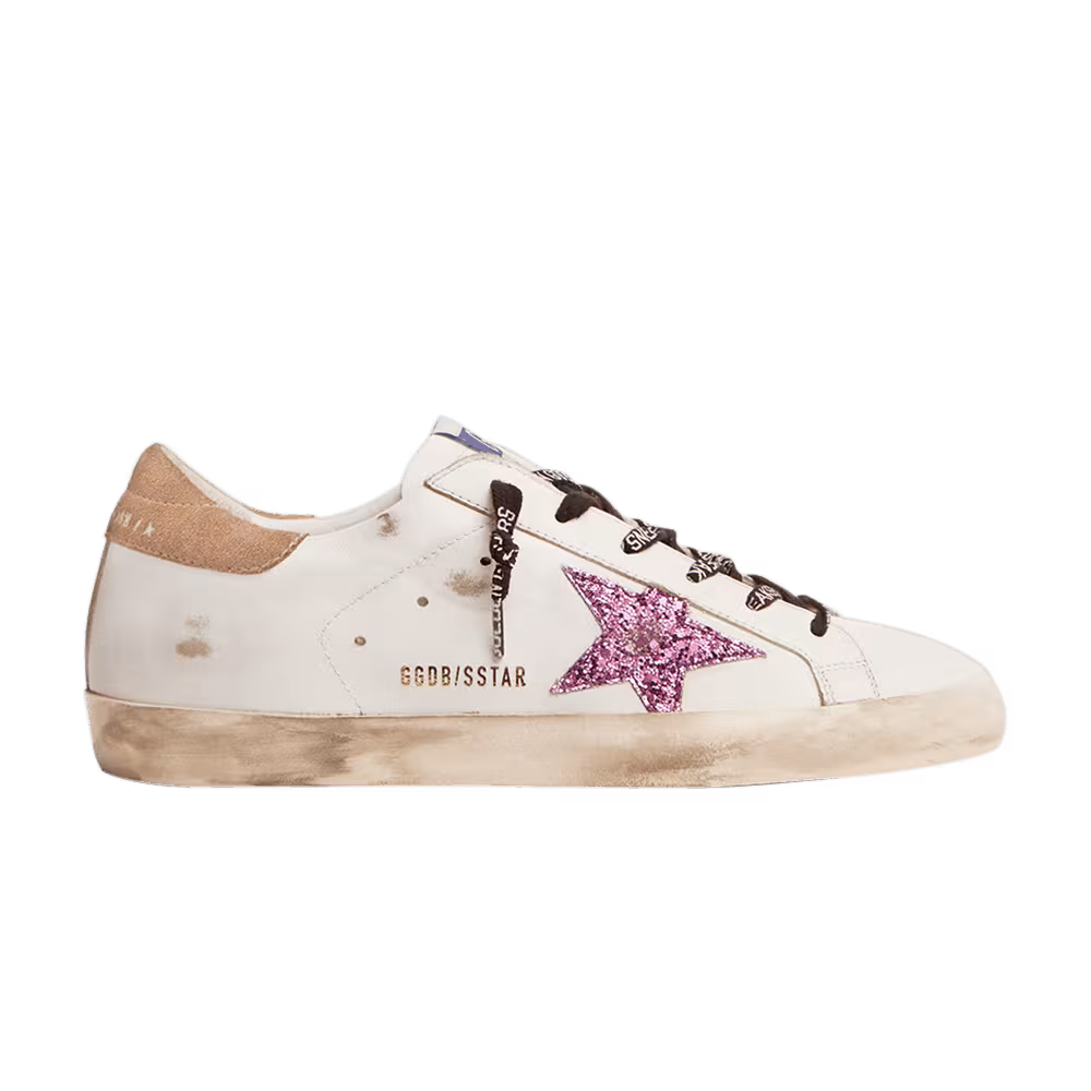 Golden Goose Women's Superstar White Lavender Glitter