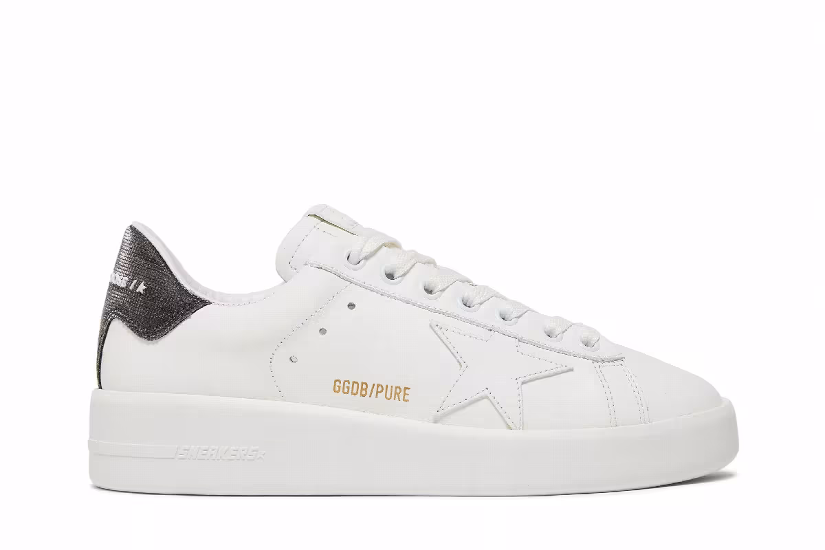 Golden Goose Women's Purestar White Dark Grey, view 2